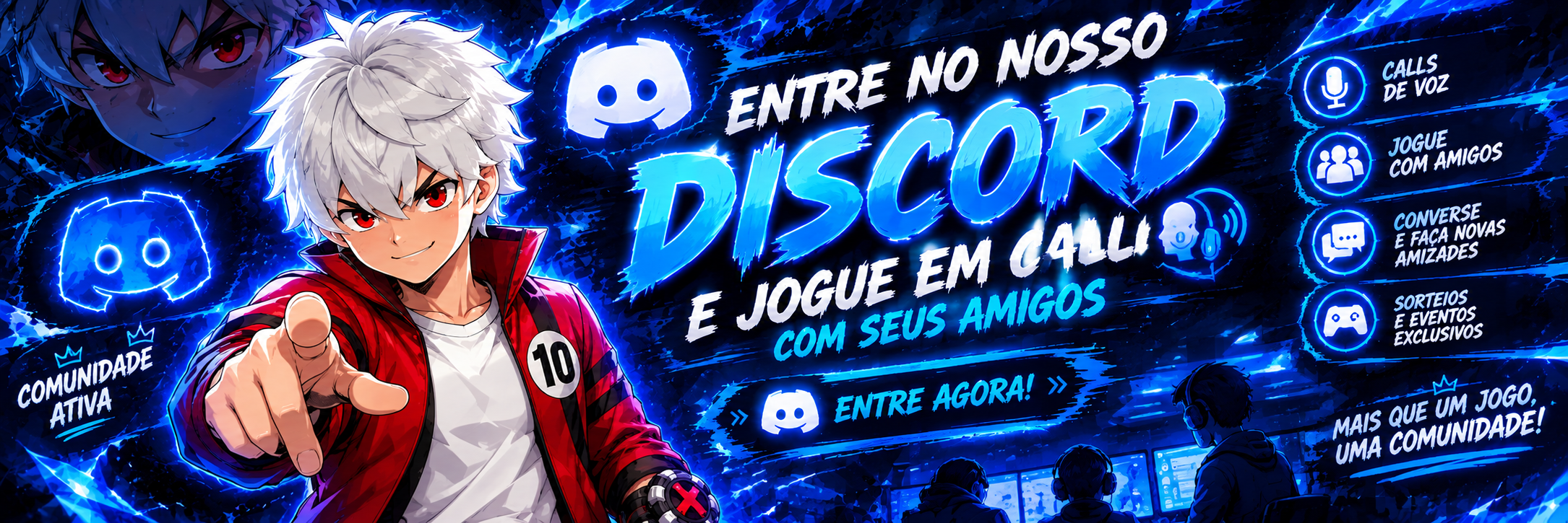 Entre no Discord do OmniTrix Online para jogar com amigos, conversar e participar de eventos